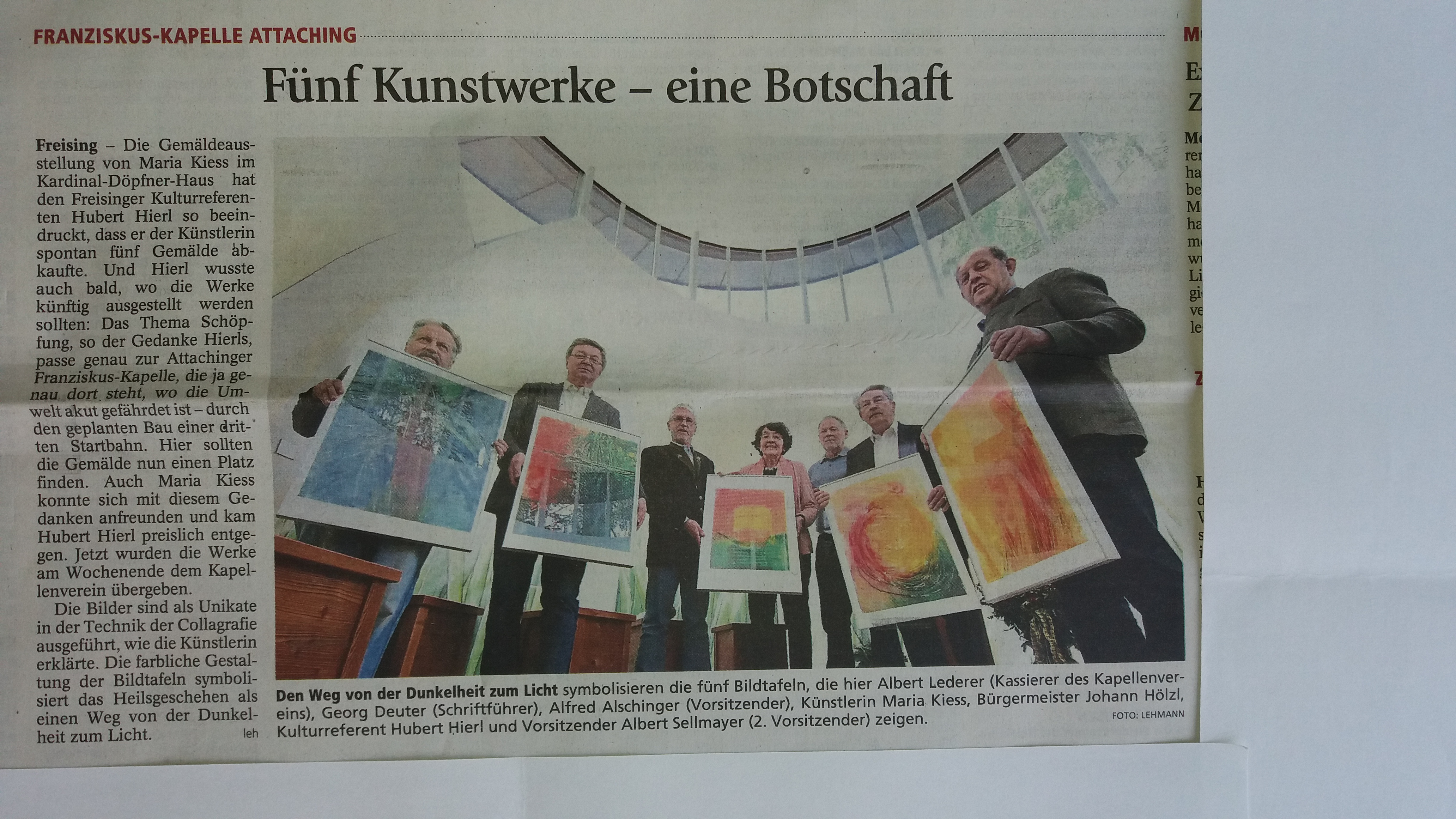 5 Kunsterke - eine Botschaft
